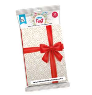 BOLSA COTILLON FLOW PACK x 10u 12.5x7x24.5 REGALO ROJO